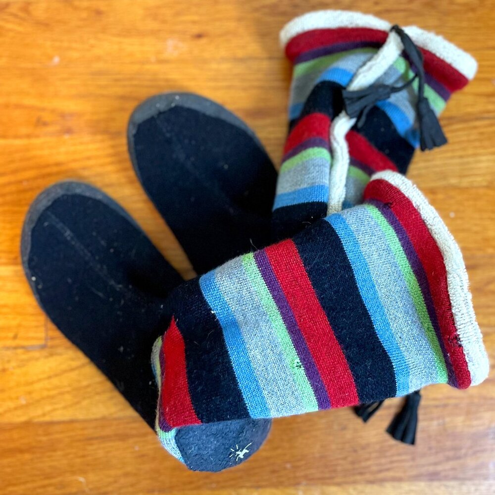 SmartWool Women's Over Easy Wool Slipper Moccasins Boots Size 8